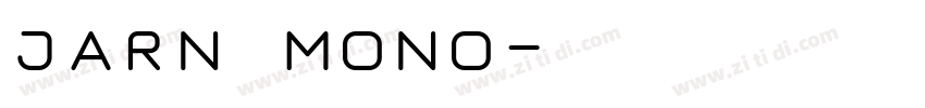 jarn mono字体转换